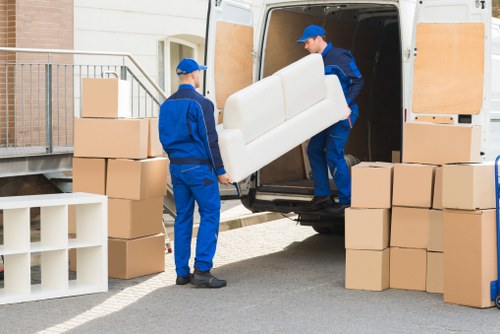 Vehicle loading secured with protective packing materials