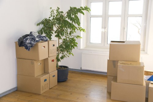 Careful packing and handling of office equipment during a Mayfair move