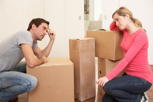 Local van service handling a Mayfair apartment move